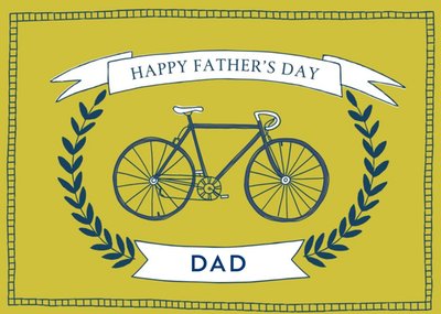 Father's Day card for Dad - Bicycle