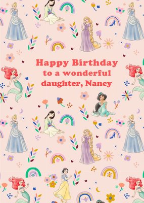 Disney Princess Wonderful Daughter Birthday Card