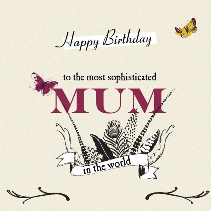 To The Most Sophisticated Personalised Happy Birthday Card