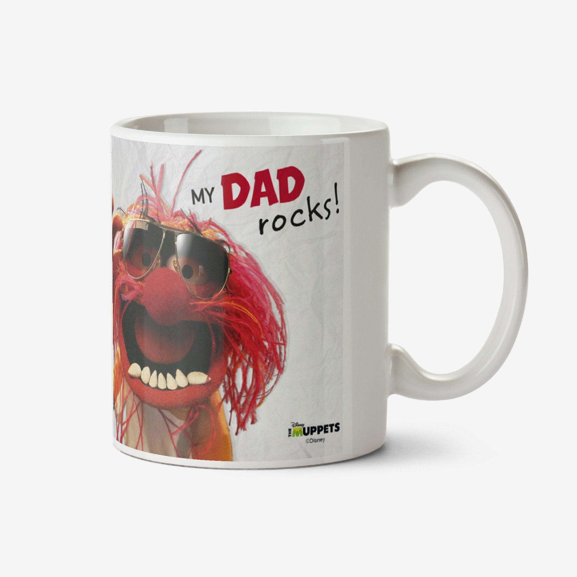 Moonpig Father's Day The Muppets Animal Personalised Mug Ceramic Mug