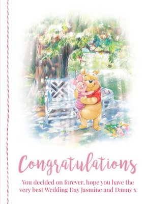 Disney Winnie the Pooh - Congratulations, you decided on forever