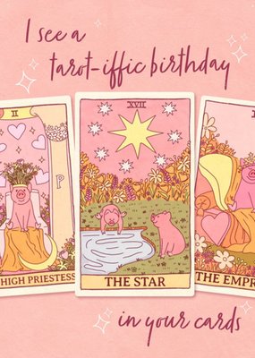 Tarot-iffic Birthday Card