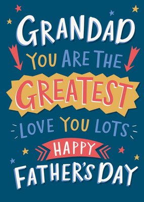 Fathers day grandad hot sale card