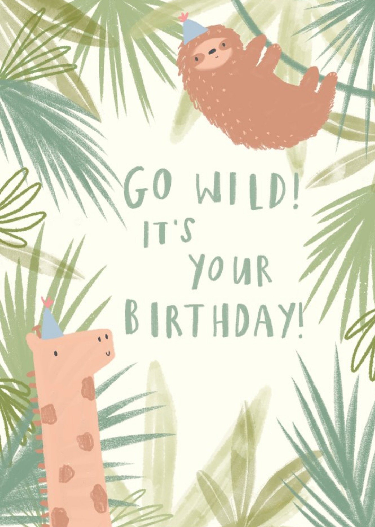 Beth Illustrates Cute Illustrated Animals Go Wild Birthday Card Ecard