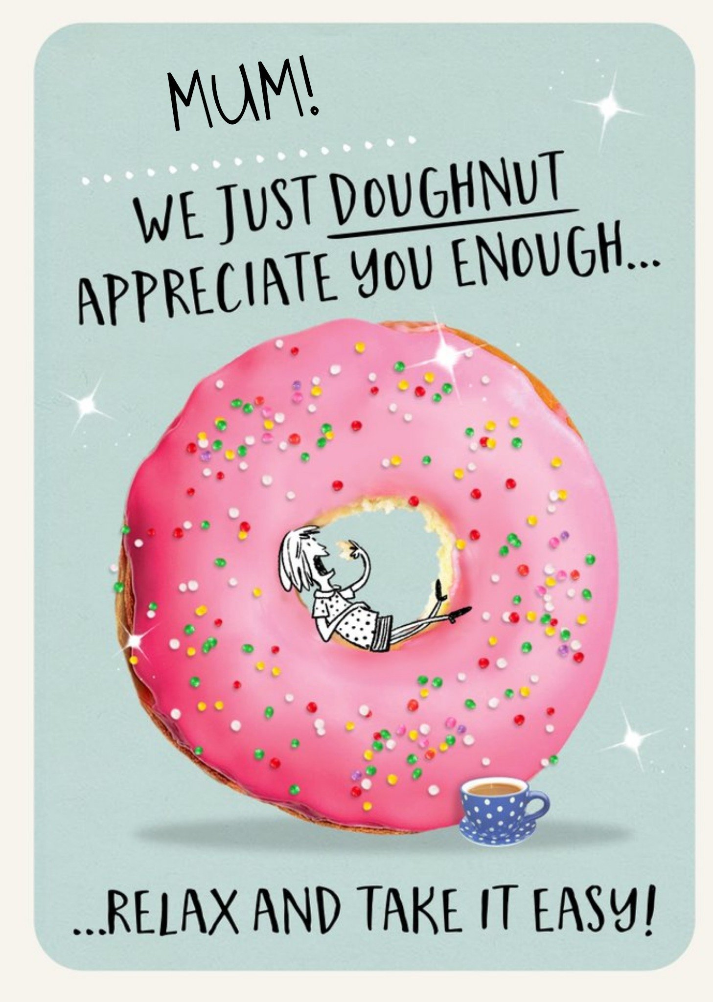 Punny Mum We Just Doughnut Appreciate You Enough Mother's Day Card Ecard