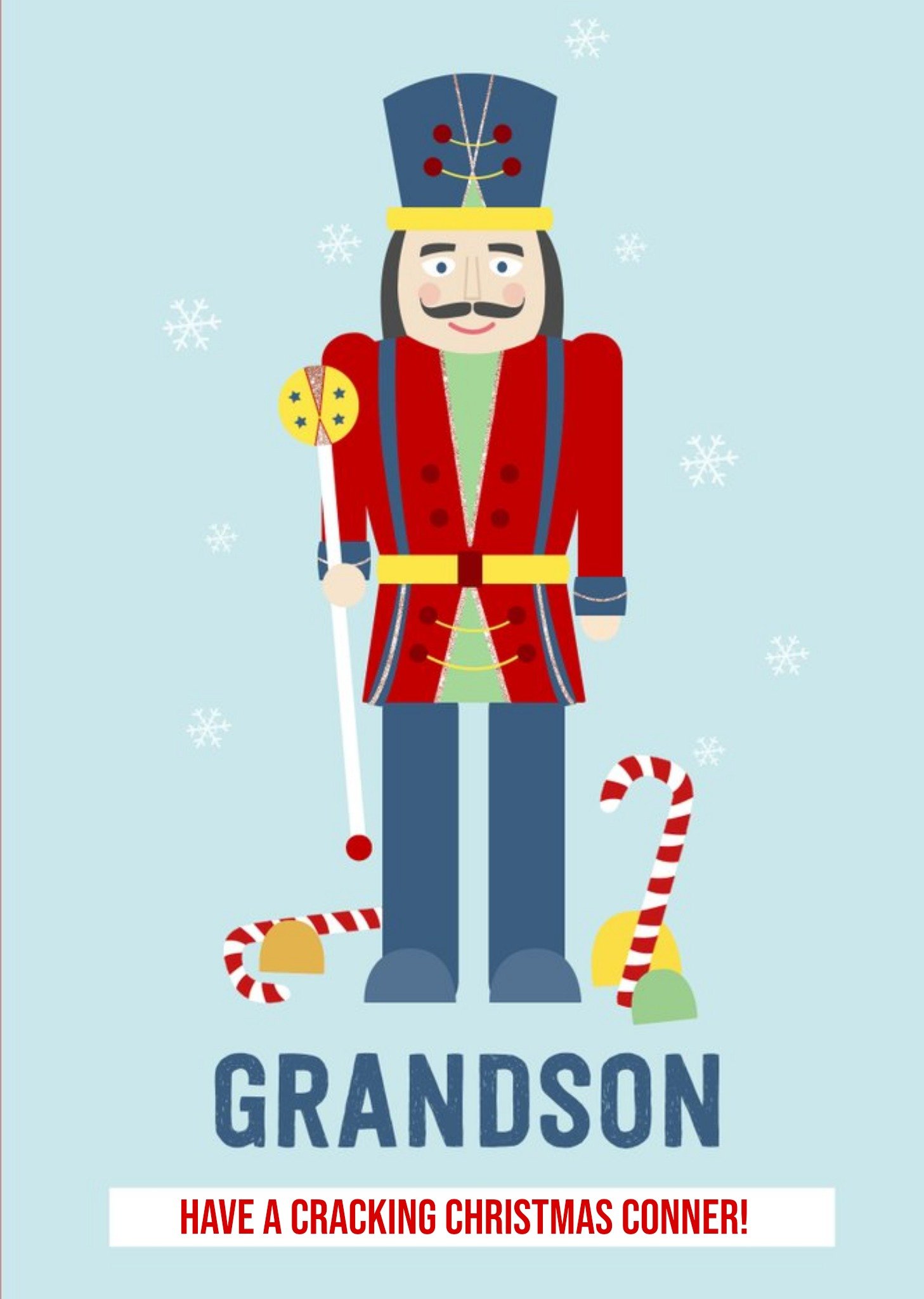 Moonpig Modern Christmas Card For Grandson Have A Cracking Christmas Ecard