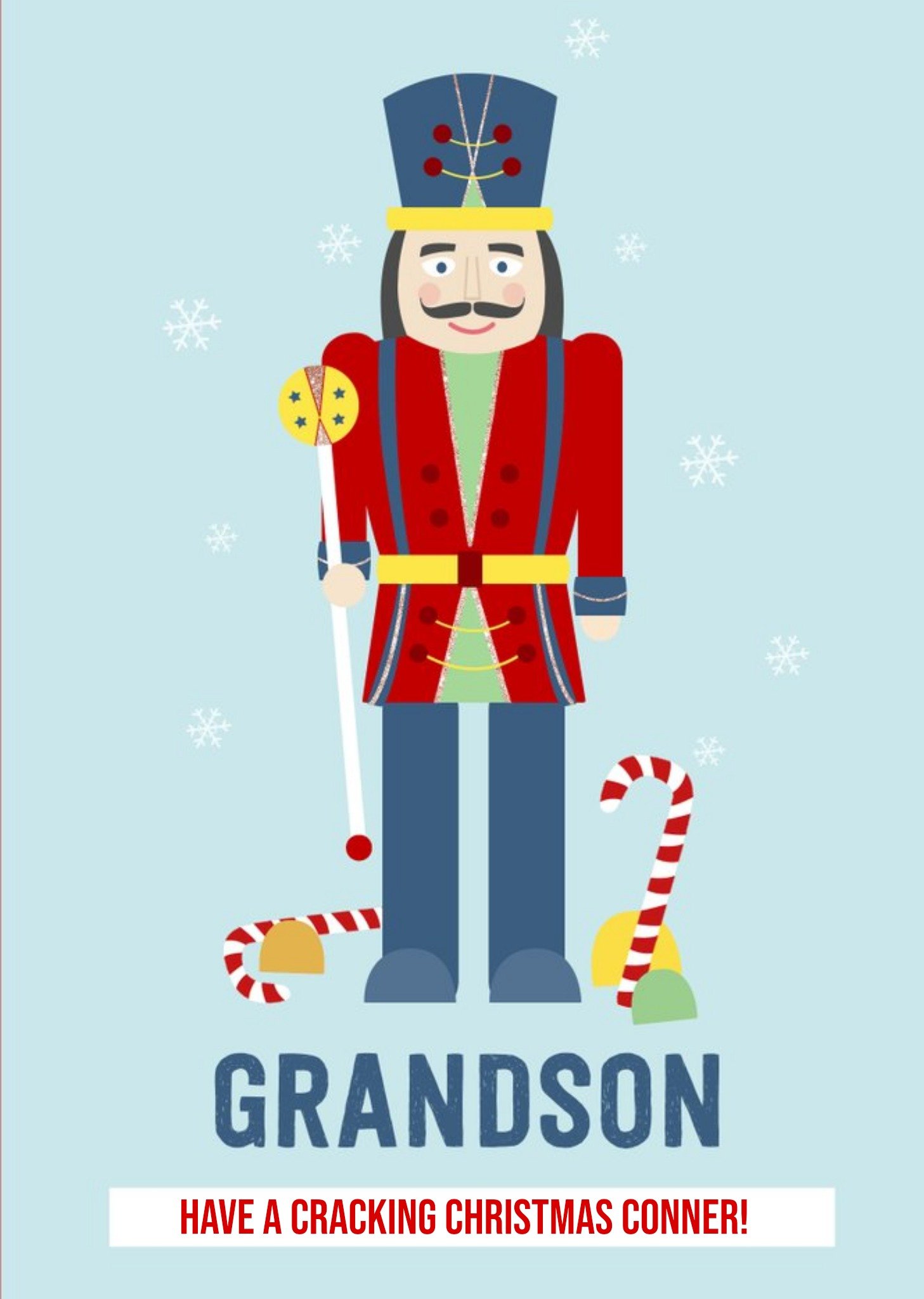 Modern Christmas Card For Grandson Have A Cracking Christmas