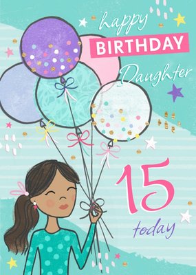 Happy Birthday Daughter Personalised Birthday Card
