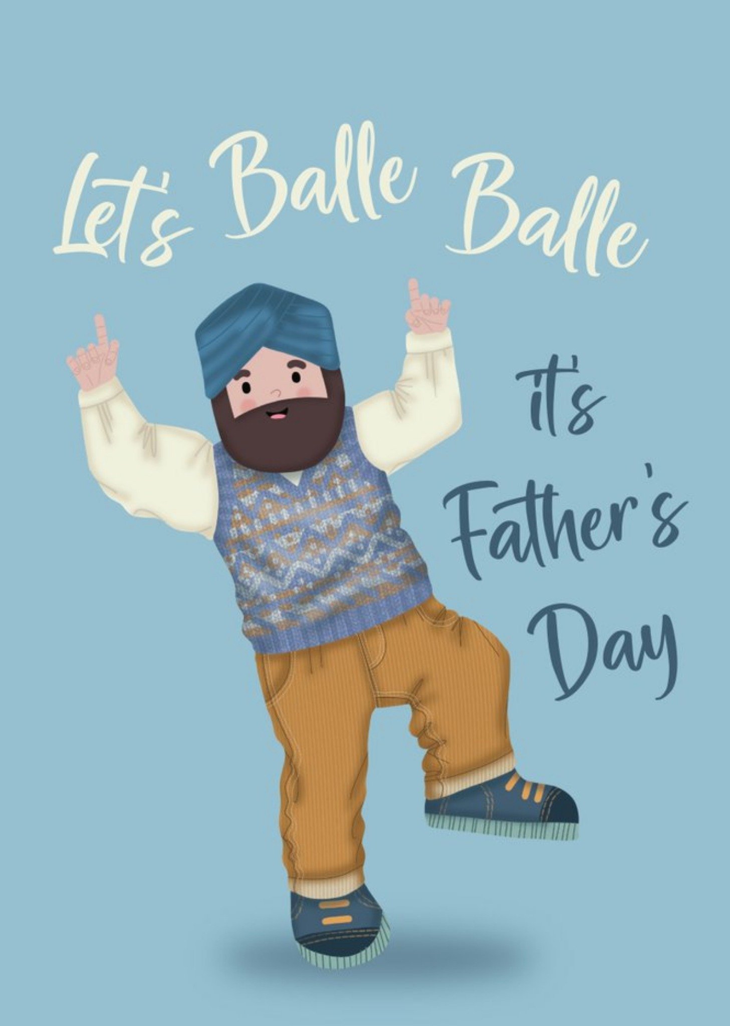 Let's Balle Balle Father's Day Card Ecard