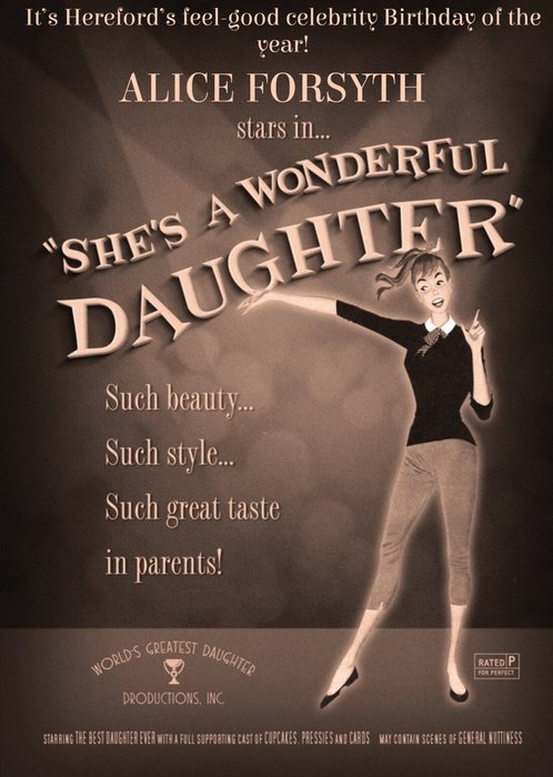 Film Noir Shes A Wonderful Daughter Card
