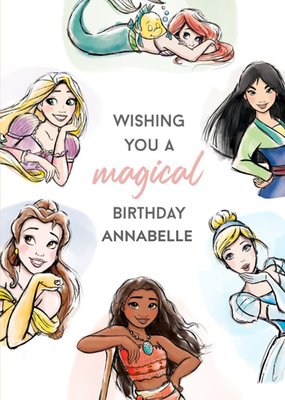 Disney Princess Magical Birthday Card