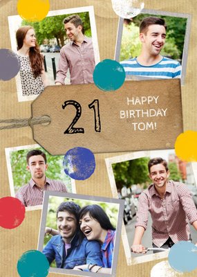 Photo 21st Birthday Card