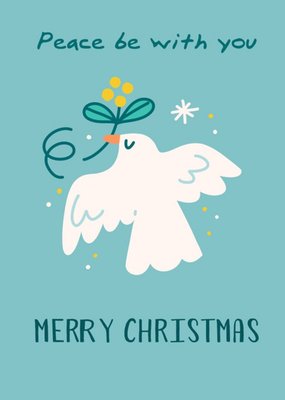 Illustrated Dove Christmas Card