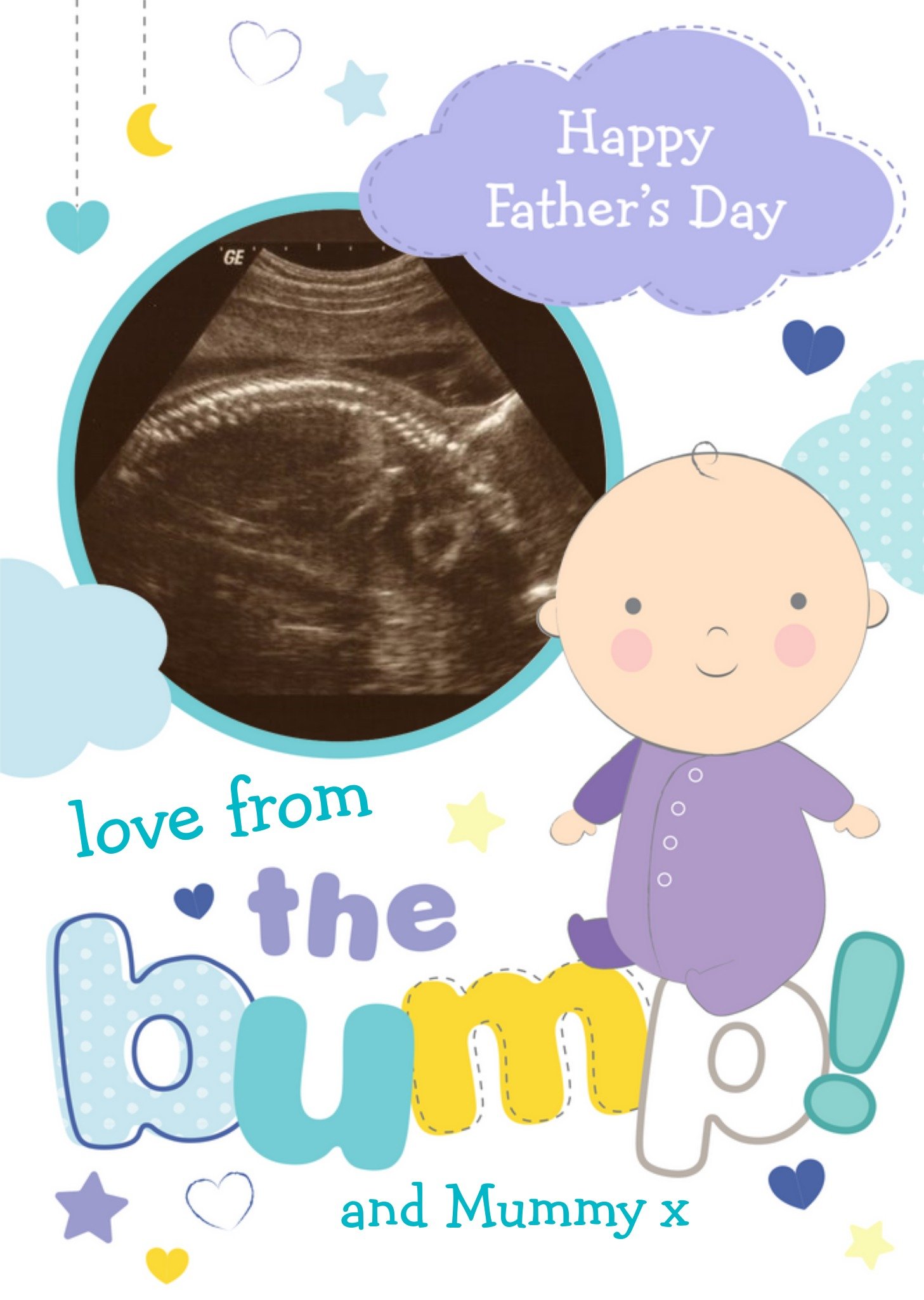 From The Bump Personalised Father's Day Card