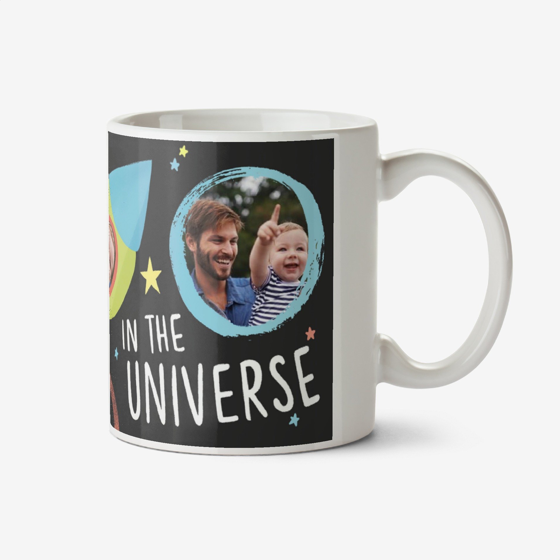 Best Daddy In The Universe Multi-Photo Custom Mug Ceramic Mug