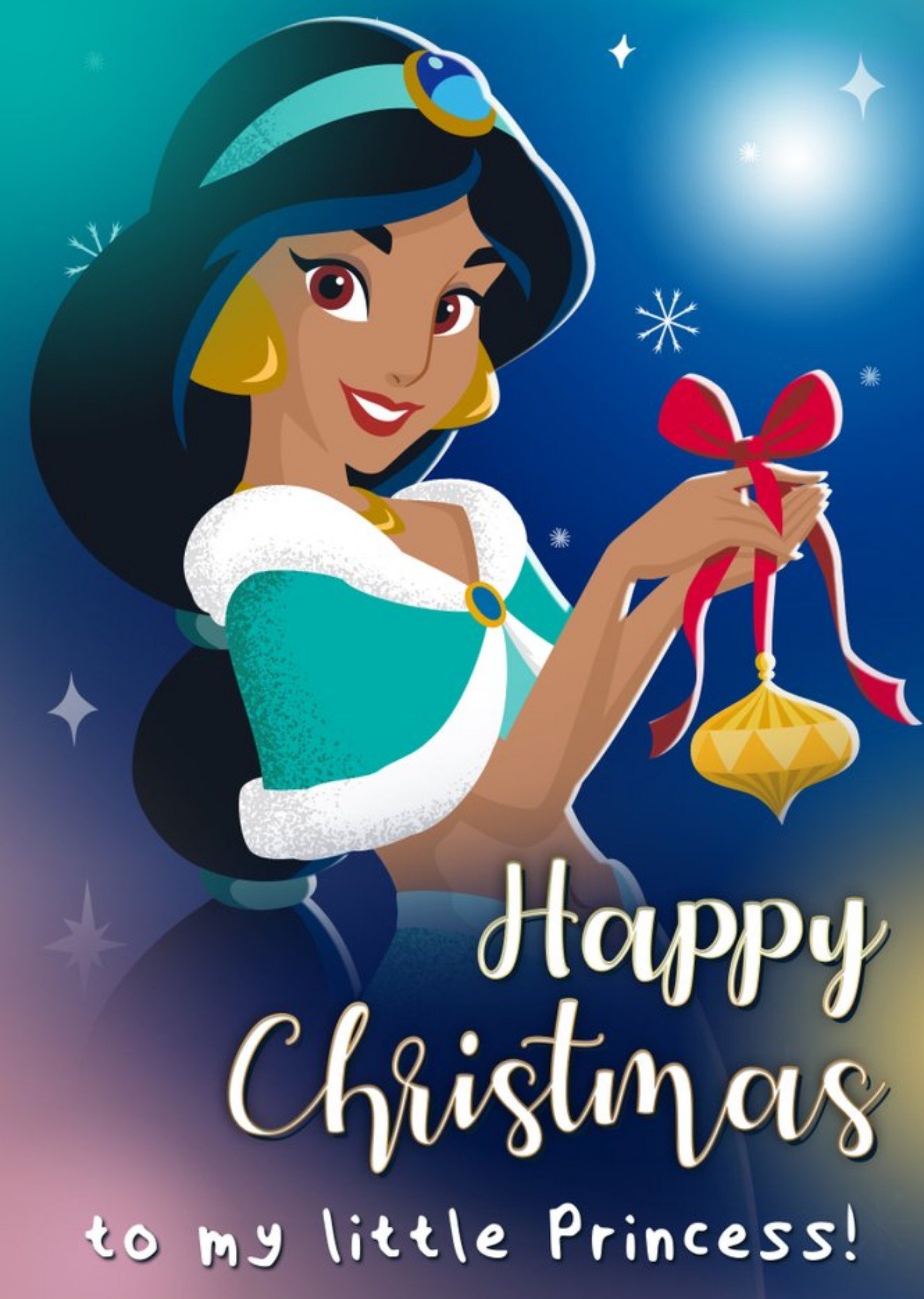 Disney Princesses Disney Jasmine Little Princess Christmas Card Ecard
