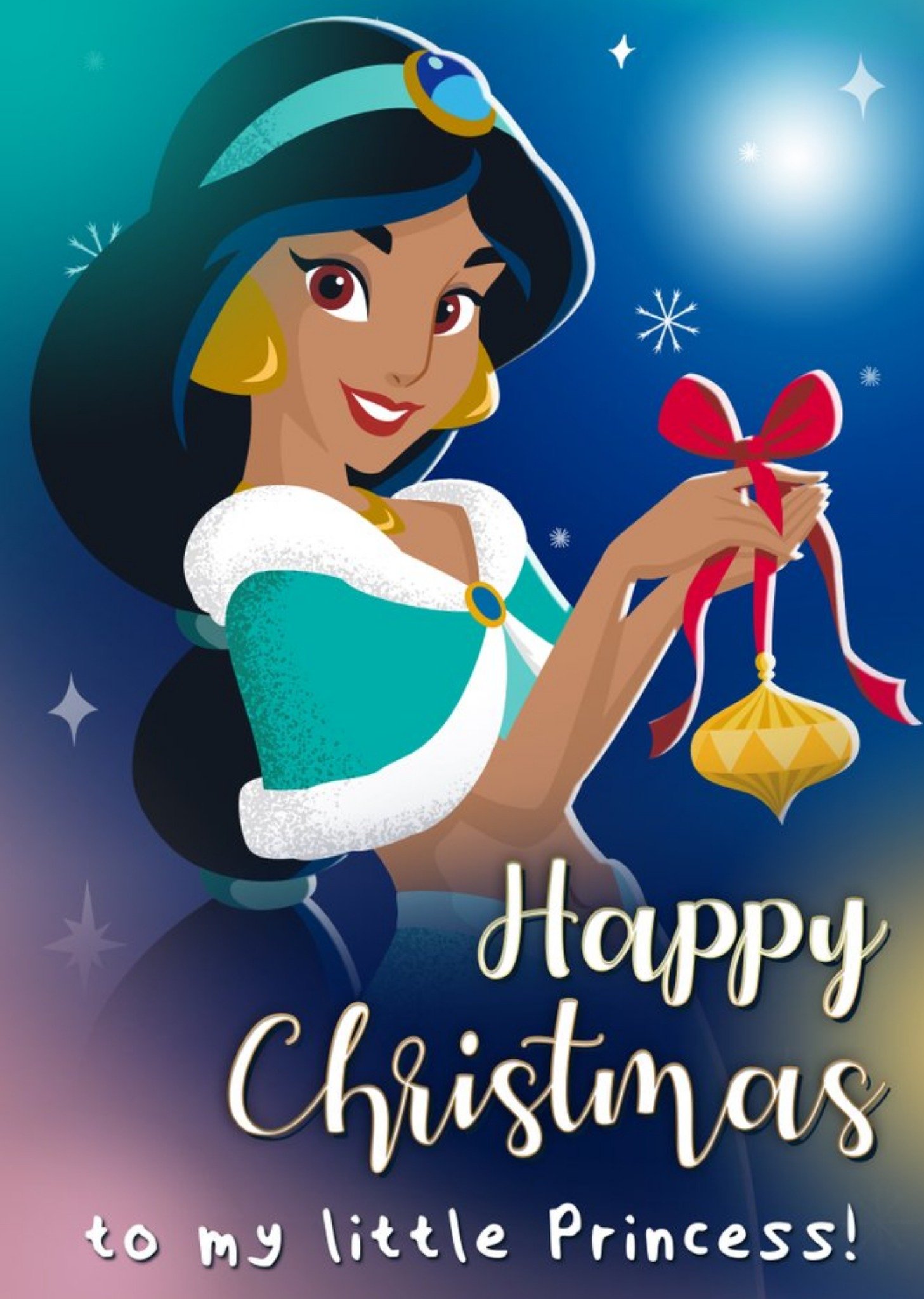 Disney Jasmine Little Princess Christmas Card