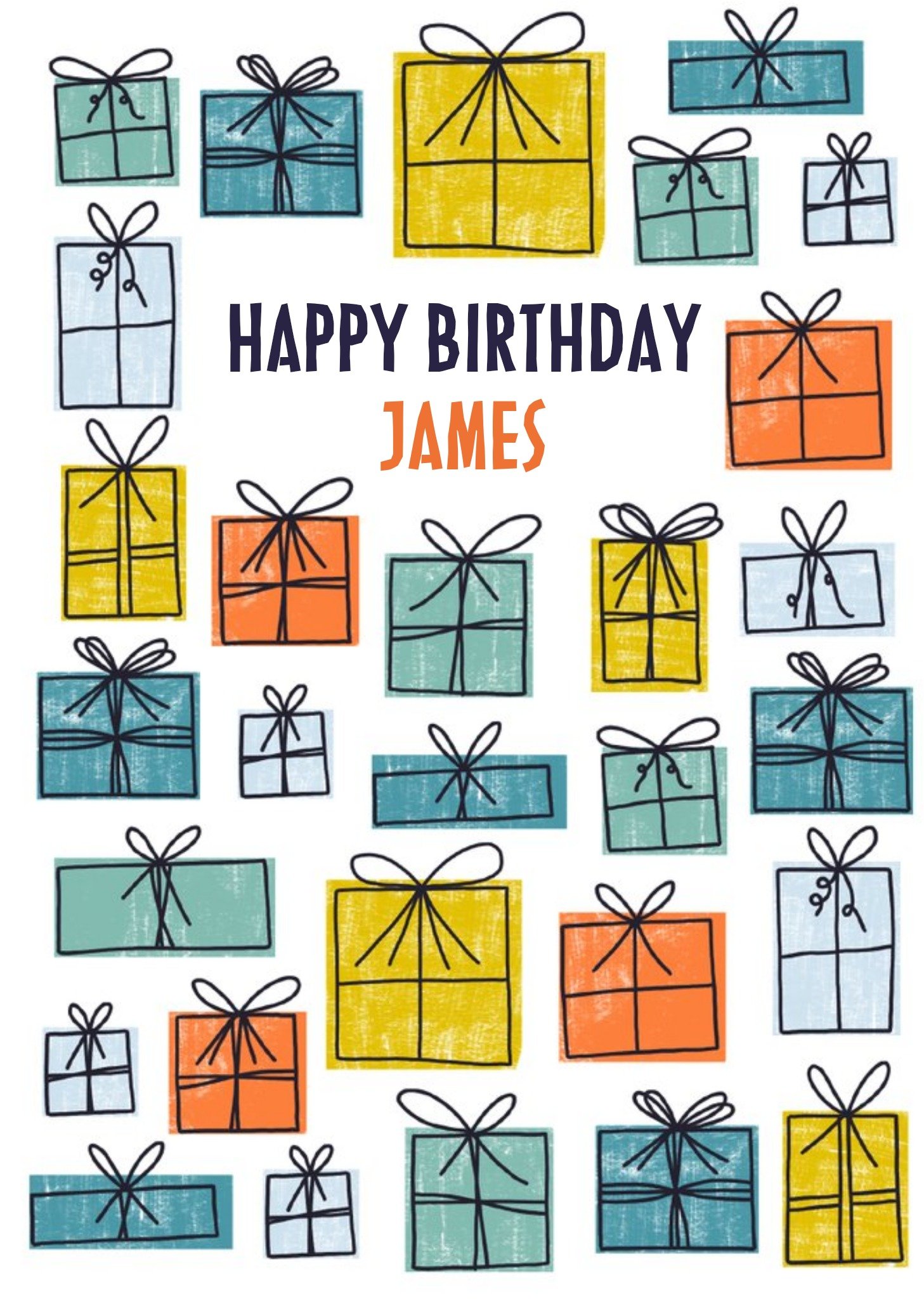 Modern Male Birthday Card For Him - Presents Ecard