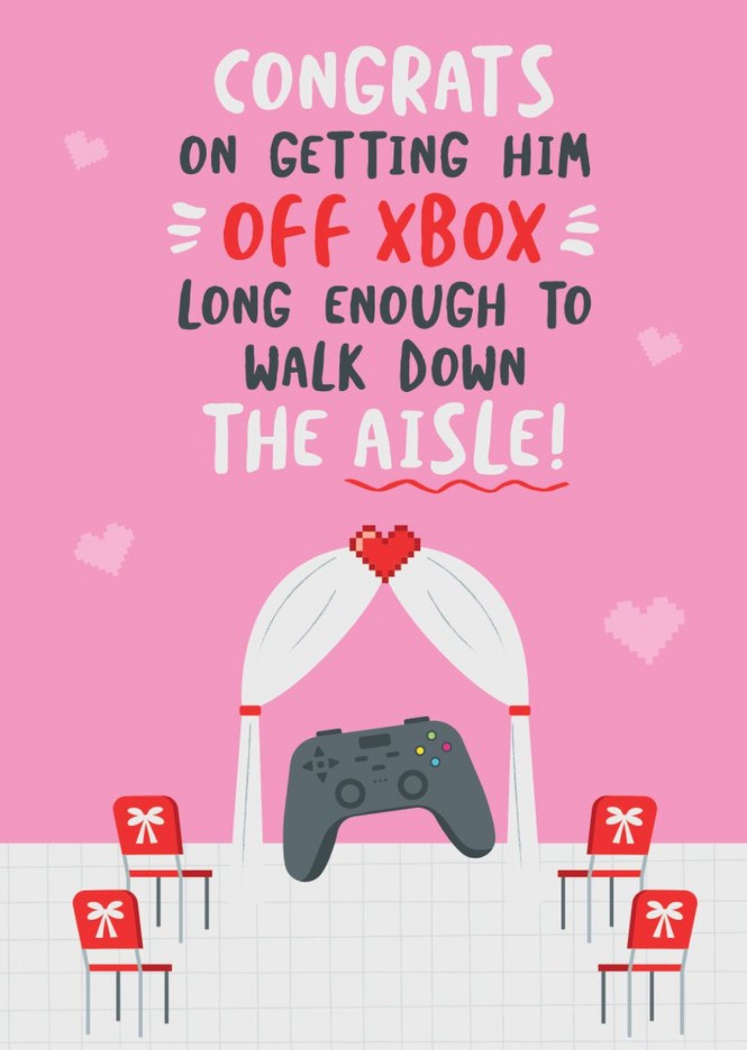 Funny Cartoon Congrats On Getting Him The Xbox Newly Weds Card Ecard