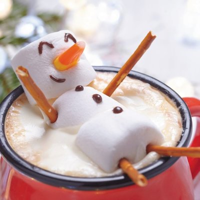 Marshmallow Snowman Christmas Card