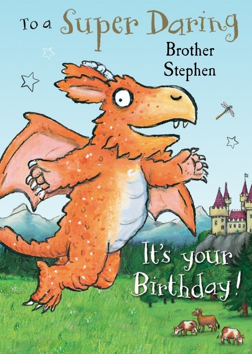 To a super daring Brother Zog birthday card