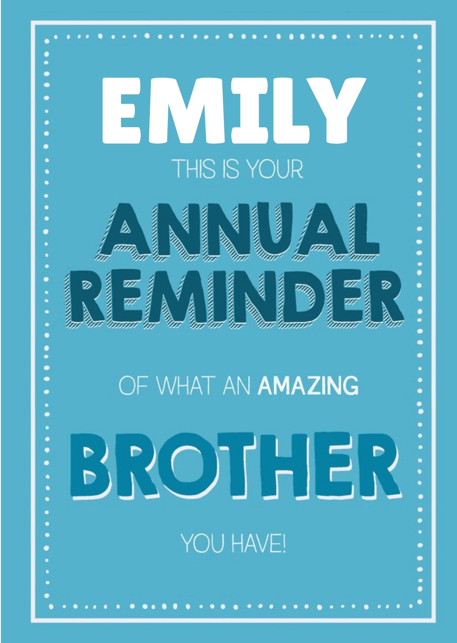 Jam And Toast This Is Your Annual Reminder What An Amazing Sister You Have Card Ecard