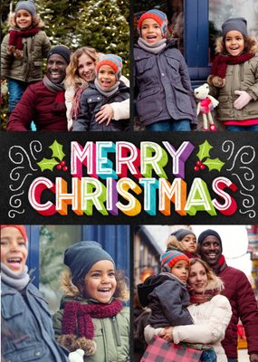 Merry Christmas Multi Photo Upload Card