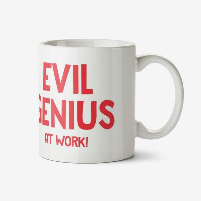Evil Genius At Work Birthday Mug