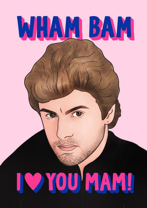 Illustration Of The Late Great British Singer Funny Pun Mother's Day Card