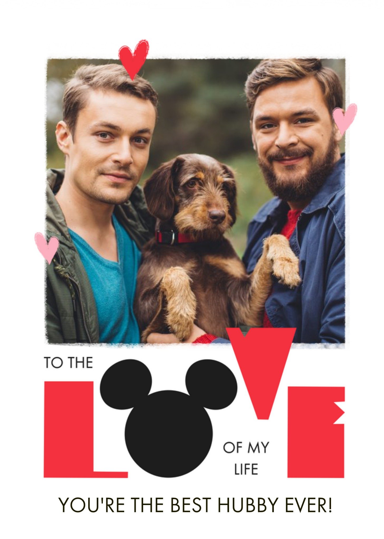 Disney Mickey Mouse Love Of My Life Photo Upload Valentine's Day Card Ecard