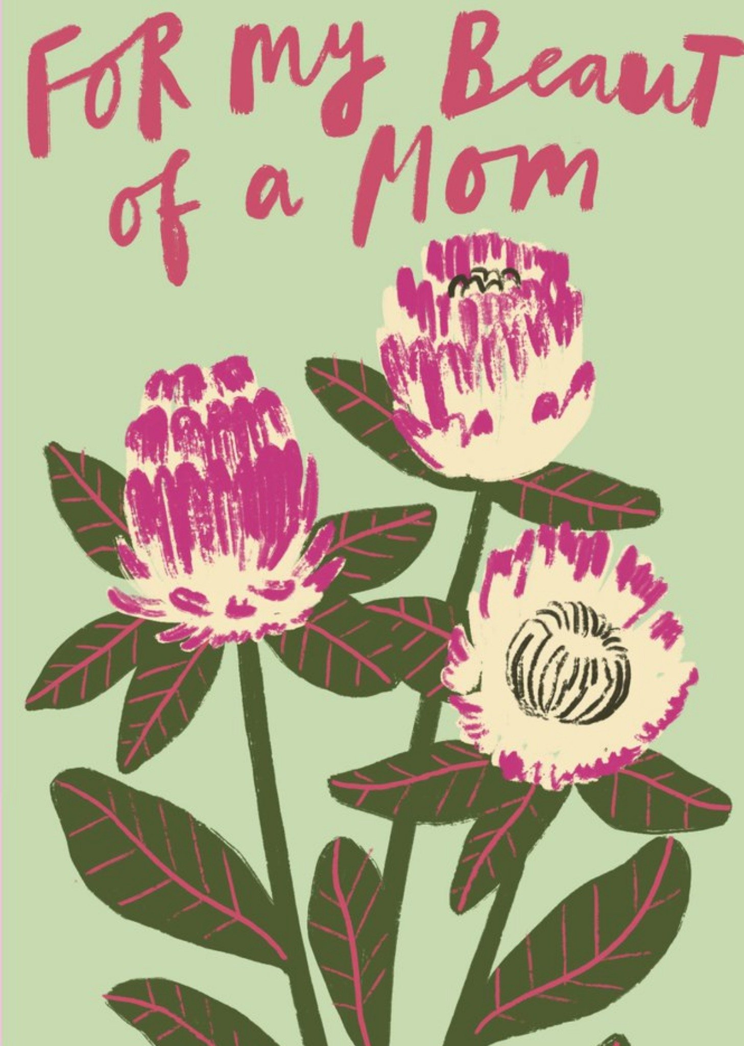 Moonpig Katy Welsh Flowers Mother's Day Card Ecard