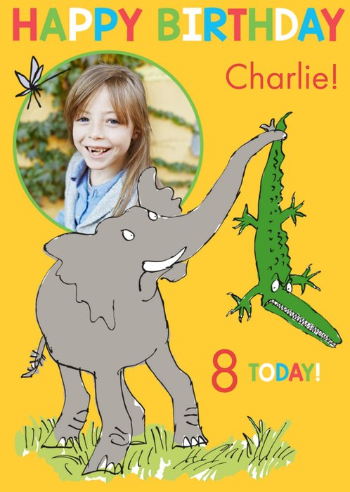 Roald Dahl The Enormous Crocodile 8 today photo upload birthday card