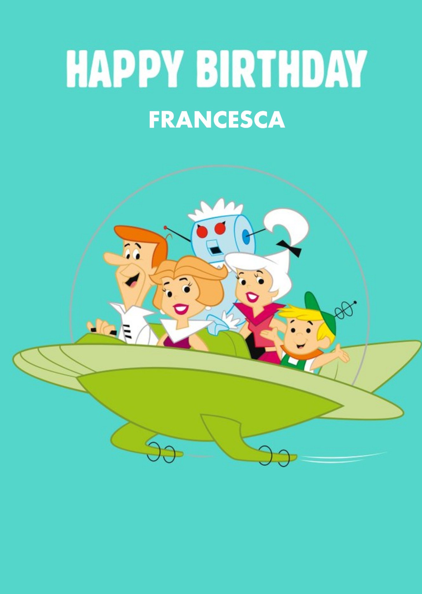 Other The Jetsons Spaceship Birthday Card Ecard