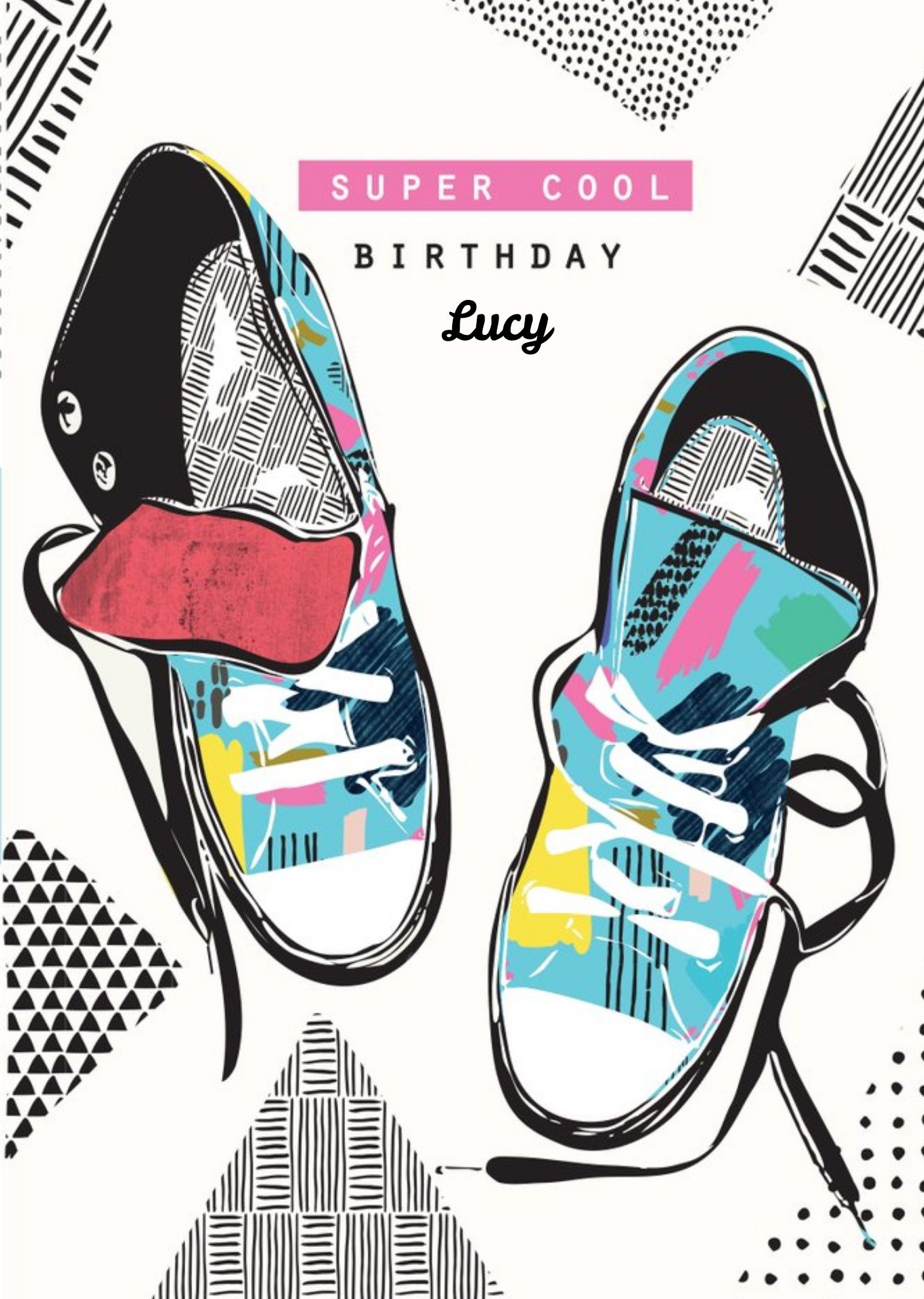 Super Cool Birthday Trainers Card Ecard