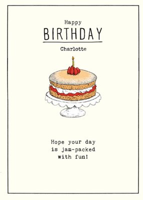 Hope Your Day Is Jam Packed With Fun Birthday Card