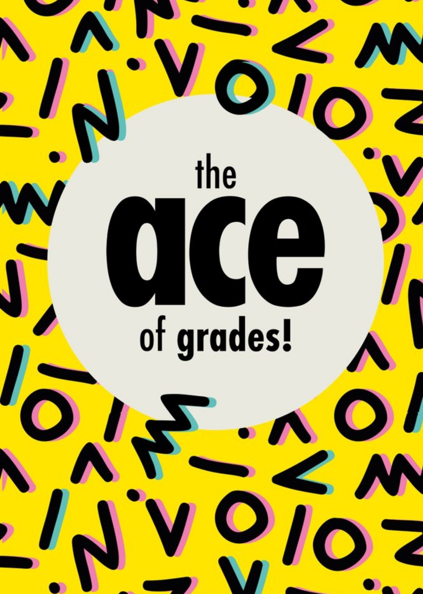 Retro Design The Ace Of Grades Card Ecard