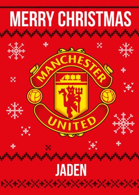 Man United Christmas Card