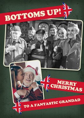 Retro Humour Dad's Army Photo Upload Christmas Card