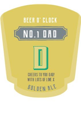 Personalised Beer No.1 Dad Six Pack