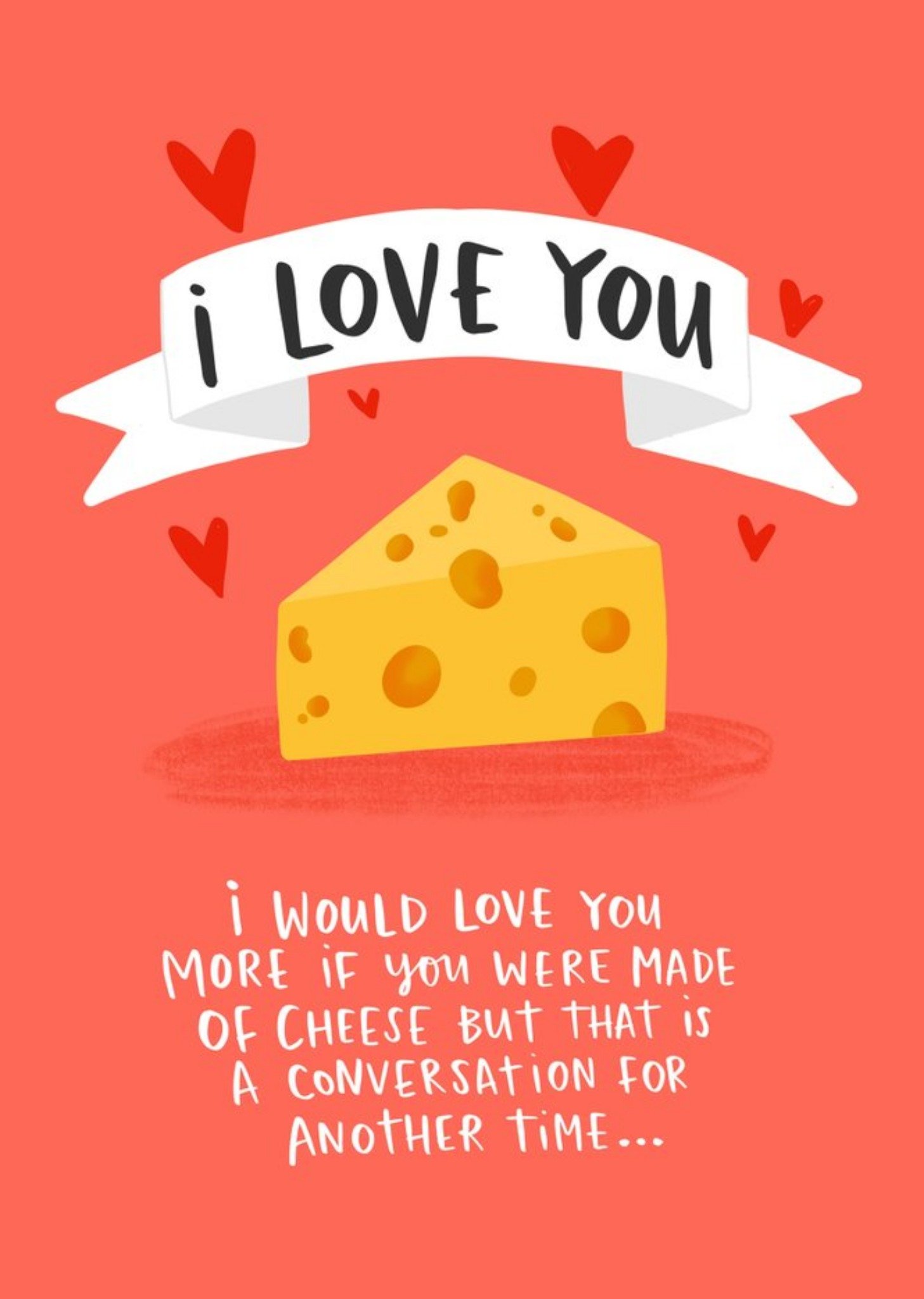 I Love You Cheese Funny Card Ecard