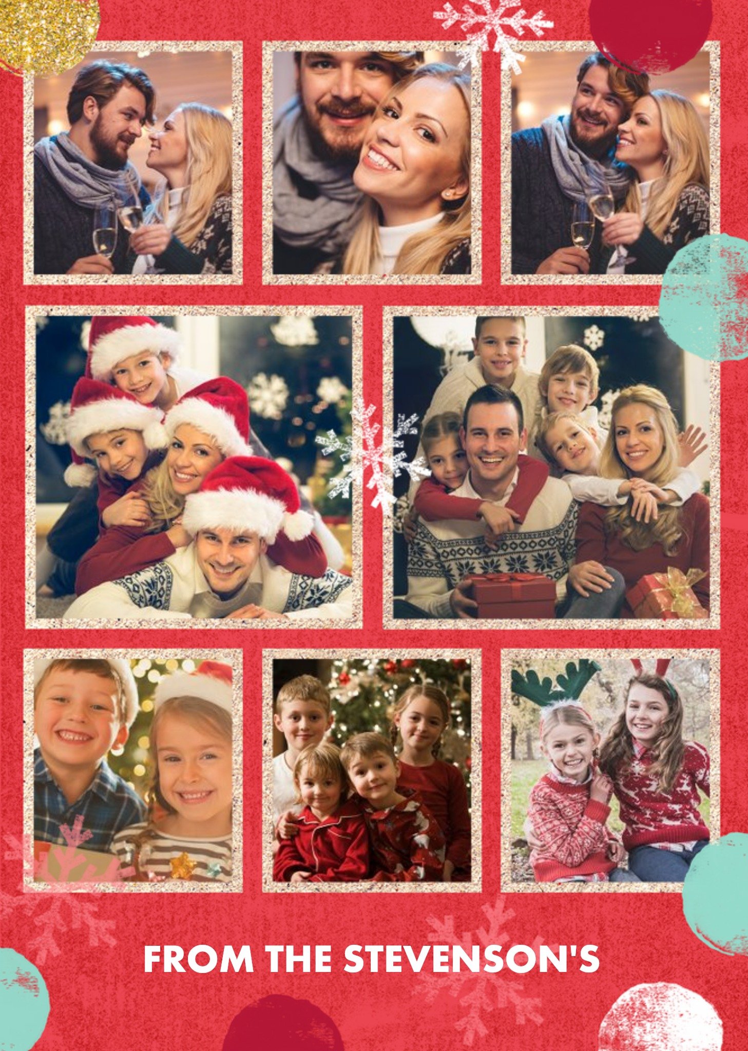 Moonpig Wrapped Up Photo Upload Christmas Card Ecard