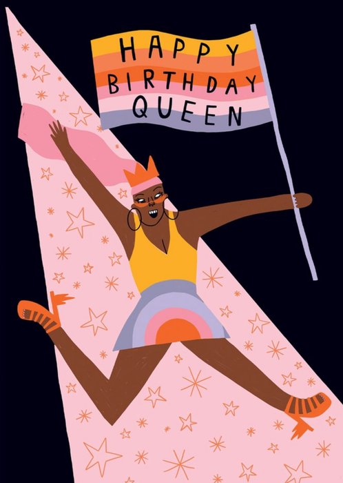 Lucy Maggie birthday queen card
