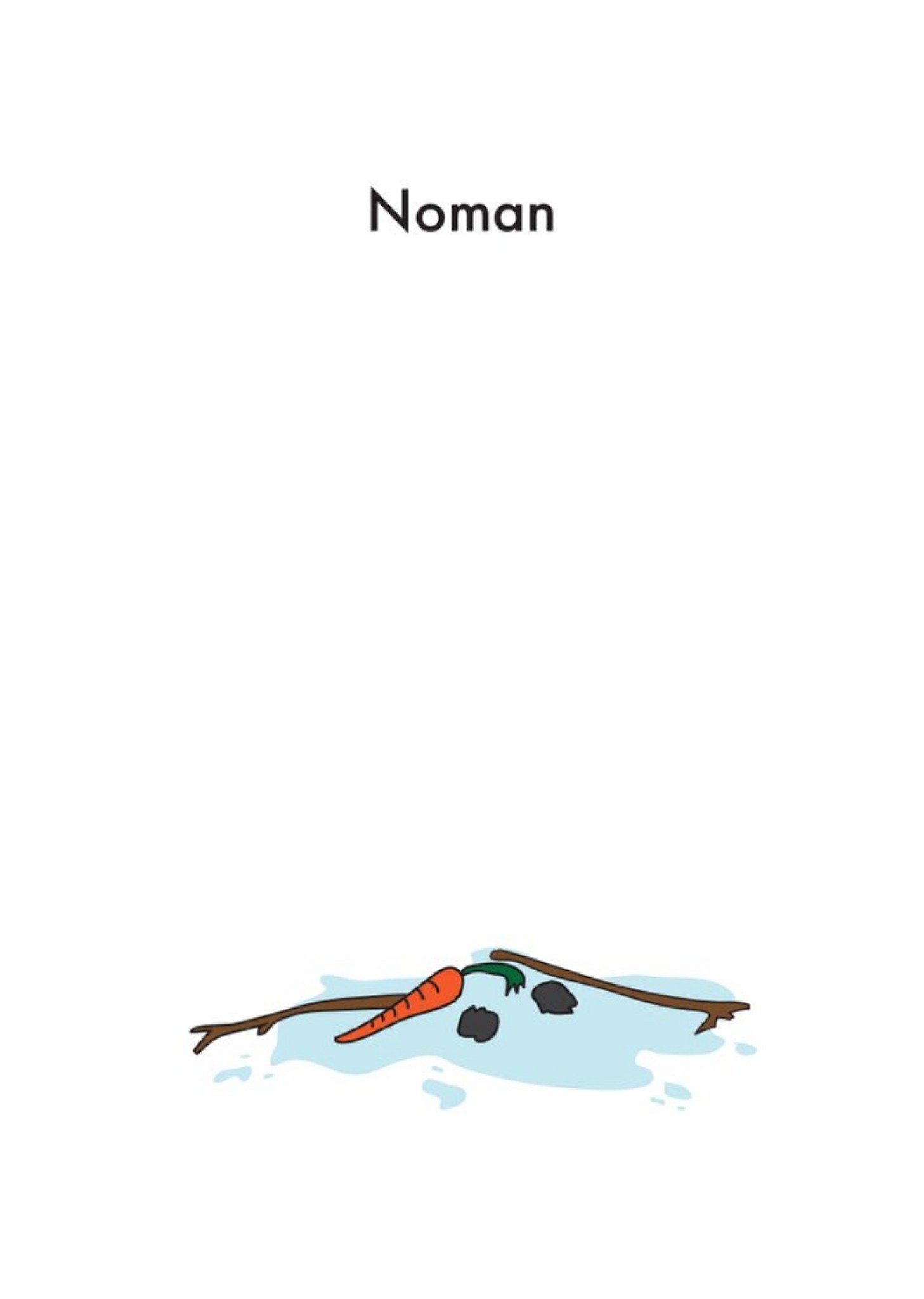 Objectables Nooman Card Ecard