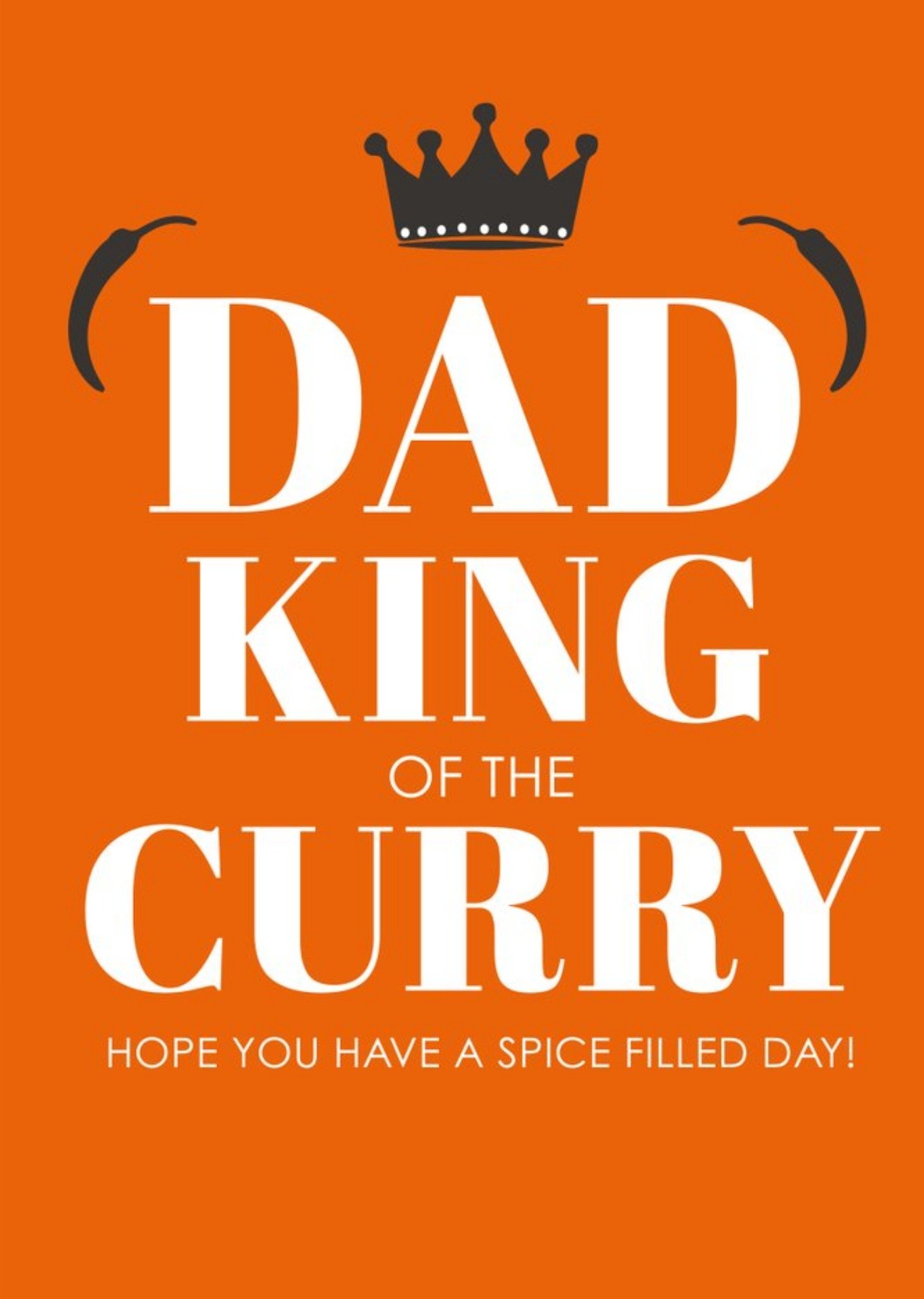 Eastern Print Studio Dad King Of The Curry Birthday Card, Large