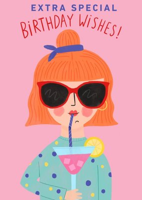 Yay Today Illustrated Extra Special Birthday wishes Card