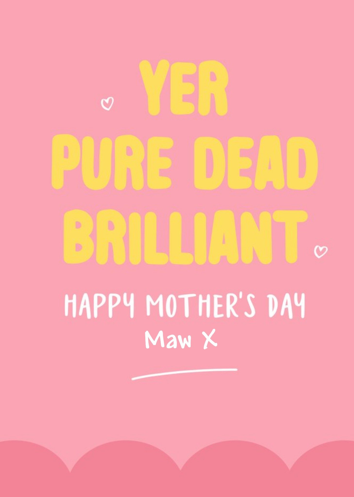 Bright Typographic Dead Brilliant Valentines Day Card Ecard