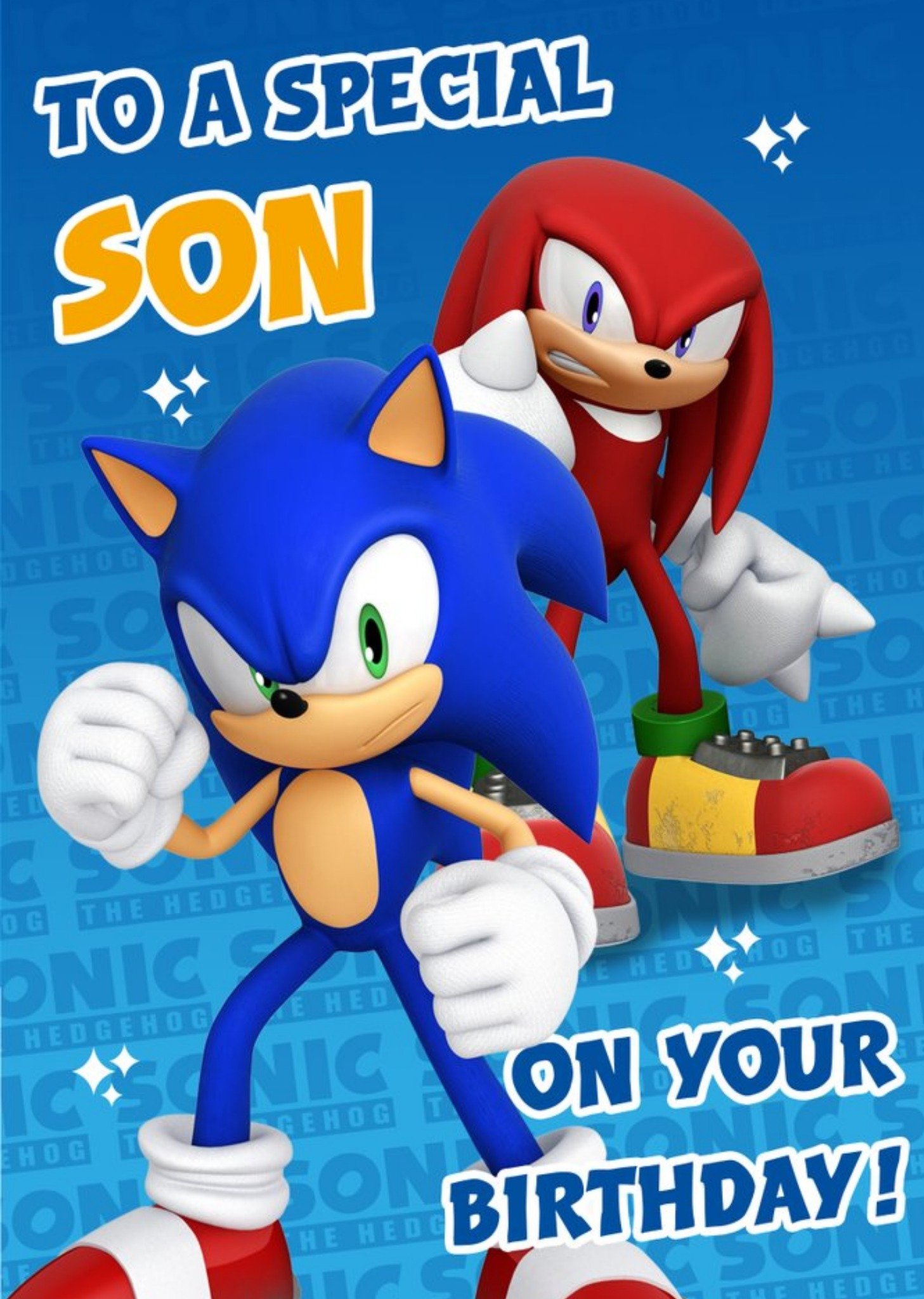 Sega Sonic Kids To A Special Son On Your Birthday Card Ecard