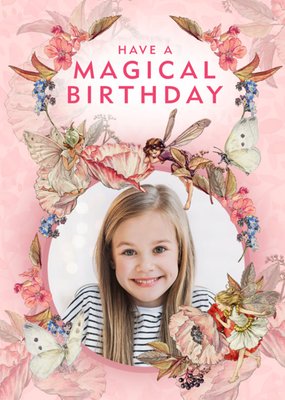 Flower Fairies Magical Birthday Frame Photo Upload Card