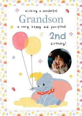 Disney's Dumbo Photo Upload Birthday Card