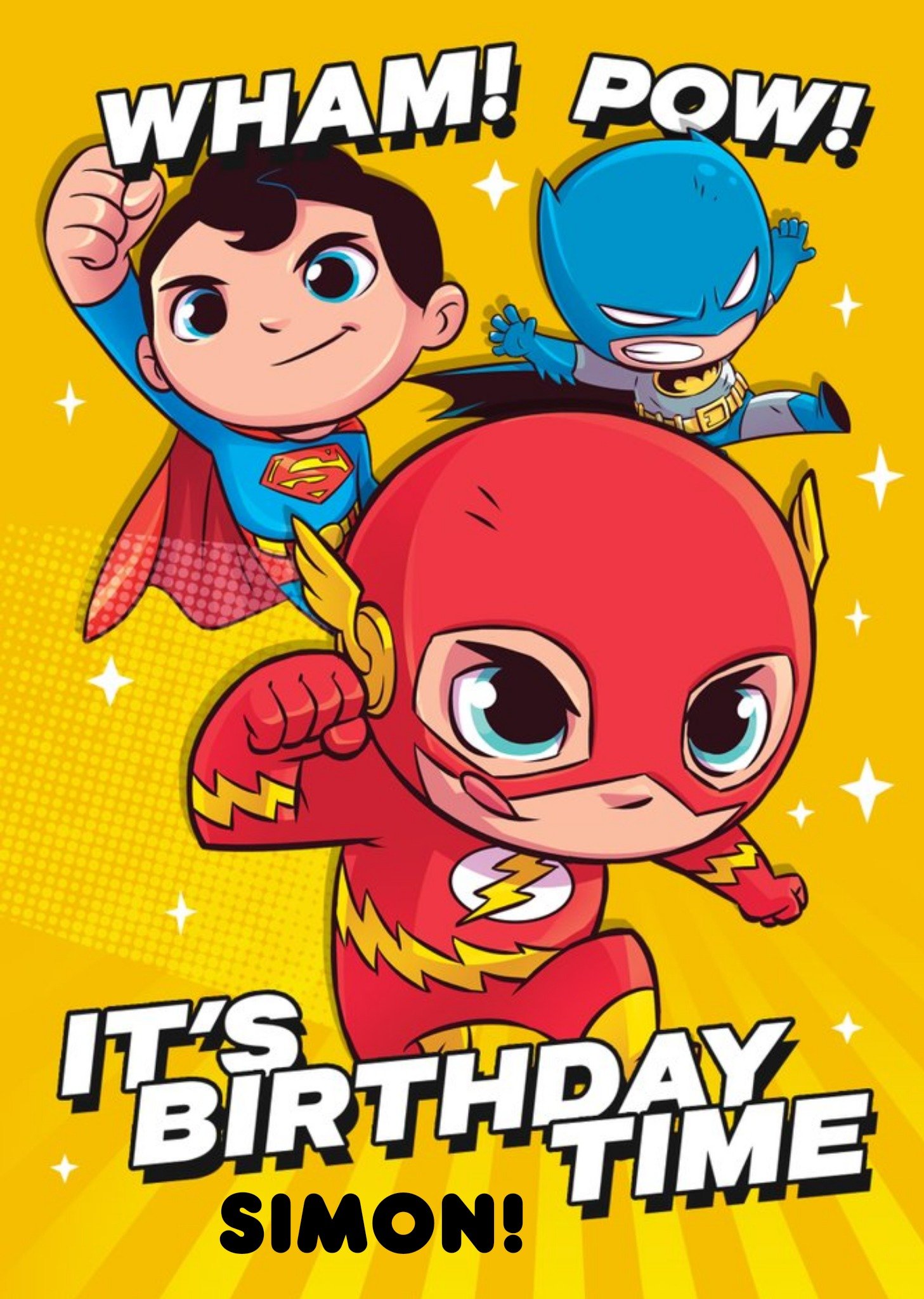 Other Kids Dc Super Friends It's Birthday Time Card, Large